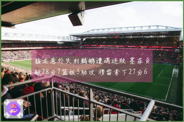 猛龙意外失利鹈鹕遭遇连败 墨菲贡献28分7篮板5助攻 穆雷拿下27分6篮板